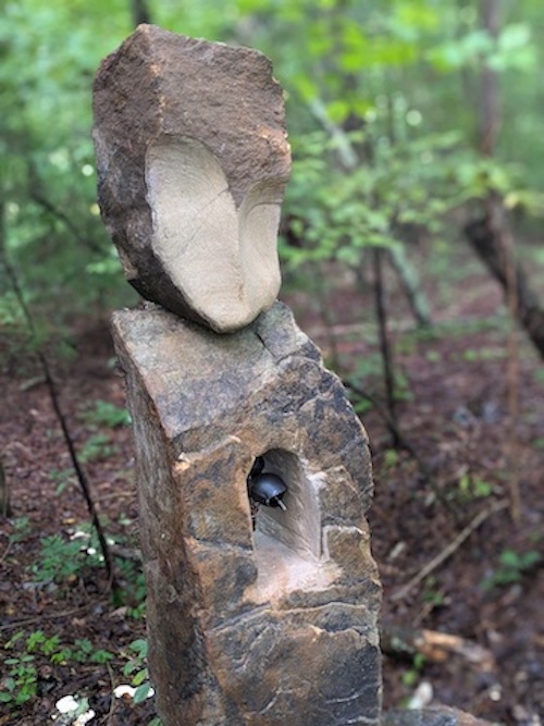 Die Reisenden, sculpture