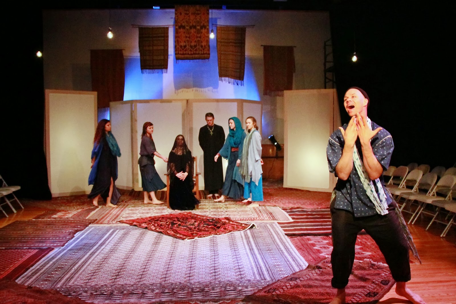 Bradley McDevitt as Feste in Twelfth Night